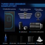Turbowuchs Turbo3000 90x90x180cm Growbox Komplettset Samsung Led – Bild 2