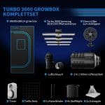Turbowuchs Turbo3000 90x90x180cm Grow Tent Kits - Image 2