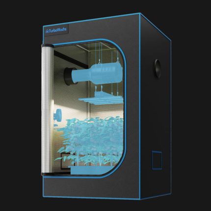 Turbowuchs 120x120x200cm 2000D Diamant Mylar Gewebe Grow Zelt