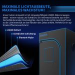 Turbowuchs 120x120x200cm 2000D Diamant Mylar Gewebe Grow Zelt – Bild 2